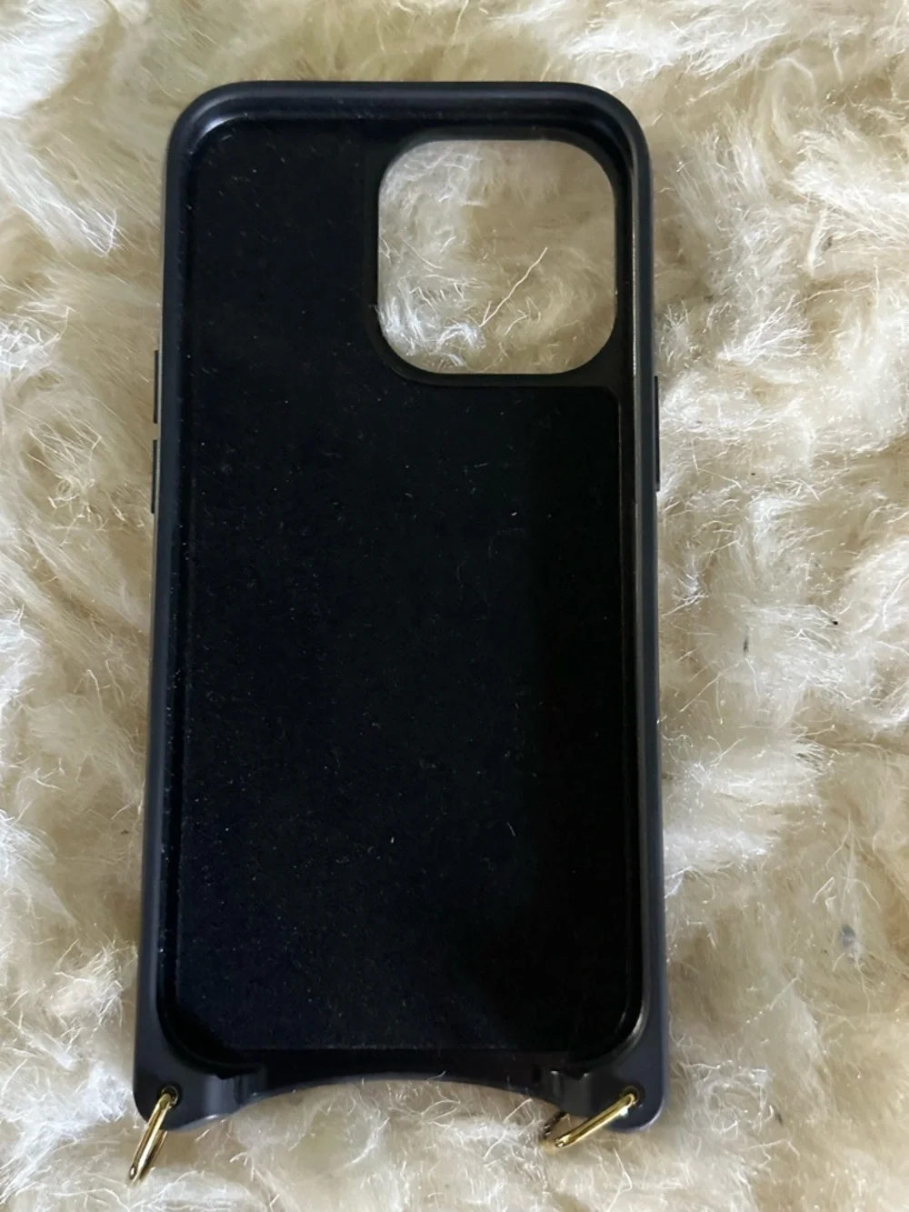 Bandolier iPhone 13 Pro Emma leather phone case in ivory / cream - NO STRAP